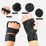 Weight Lifting Workout Gloves with Wrist Support for Men Women Gym Fitness Cross Training Powerlifting Hand Palm Protector Glove