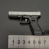 1:3 Mini G17 Metal Toy Gun Model Alloy Keychain Detachable Look Real Collection Hanging Chiristmas Birthday Gifts for Boys Adult