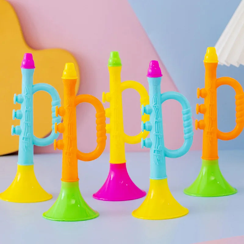 1PC Baby Music Toys Children Early Montessori Educational Toy Colorful Musical Instruments Games for Kids Trumpet Random Color